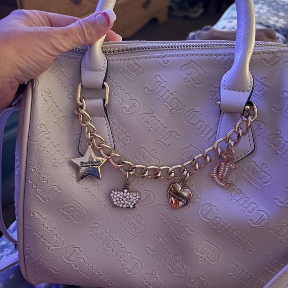 Juicy Couture Handbags - NWOT Juicy Couture White Gold Satchel with Elegant Design. Amazing bag!!